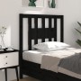 Cabecero madera maciza de pino negro 81x4x100 cm de vidaXL, Cabeceros y pies de cama - Ref: Foro24-818649, Precio: 23,23 €, D...
