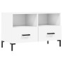 Mueble para TV madera contrachapada blanco 80x36x50 cm en Muebles TV | Comprar online en Foru.es