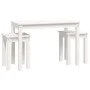 Mesas apilables 3 piezas madera maciza de pino blanco de vidaXL, Mesas auxiliares - Ref: Foro24-824979, Precio: 75,21 €, Desc...