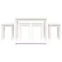 Mesas apilables 3 piezas madera maciza de pino blanco de vidaXL, Mesas auxiliares - Ref: Foro24-824979, Precio: 75,21 €, Desc...