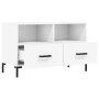 Mueble para TV madera contrachapada blanco 80x36x50 cm en Muebles TV | Comprar online en Foru.es