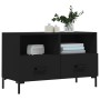 Mueble para TV madera contrachapada negro 80x36x50 cm en Muebles TV | Comprar online en Foru.es