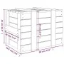Caja de almacenaje madera maciza de pino 58x40,5x42 cm de vidaXL, Cestas para almacenaje - Ref: Foro24-824993, Precio: 72,54 ...