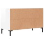 Mueble de TV madera contrachapada blanco brillo 80x36x50 cm en Muebles TV | Comprar online en Foru.es