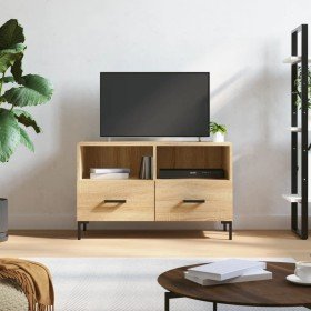 Mueble para TV madera contrachapada roble ahumado 80x36x50 cm en Muebles TV | Comprar online en Foru.es