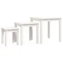 Stackable tables, set of 3, made of solid white pine wood. by vidaXL, Side tables - Ref: Foro24-824974, Price: 82,75 €, Disco...