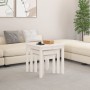 Mesas apilables 3 piezas madera maciza de pino blanco de vidaXL, Mesas auxiliares - Ref: Foro24-824974, Precio: 83,53 €, Desc...