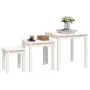 Stackable tables, set of 3, made of solid white pine wood. by vidaXL, Side tables - Ref: Foro24-824974, Price: 82,75 €, Disco...