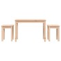Mesas apilables 3 unidades madera maciza de pino de vidaXL, Mesas auxiliares - Ref: Foro24-824978, Precio: 60,57 €, Descuento: %