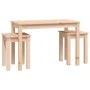 Mesas apilables 3 unidades madera maciza de pino de vidaXL, Mesas auxiliares - Ref: Foro24-824978, Precio: 59,91 €, Descuento: %