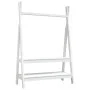 Solid white pine wood coat rack 100x45.5x150 cm by vidaXL, Hat and coat racks - Ref: Foro24-824989, Price: 103,15 €, Discount: %