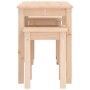 Mesas apilables 3 unidades madera maciza de pino de vidaXL, Mesas auxiliares - Ref: Foro24-824978, Precio: 60,57 €, Descuento: %