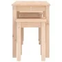Mesas apilables 3 unidades madera maciza de pino de vidaXL, Mesas auxiliares - Ref: Foro24-824978, Precio: 59,91 €, Descuento: %