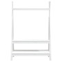 Perchero de madera maciza de pino blanco 100x45,5x150 cm de vidaXL, Percheros para sombreros y abrigos - Ref: Foro24-824989, ...