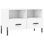 Mueble para TV madera contrachapada blanco 80x36x50 cm en Muebles TV | Comprar online en Foru.es