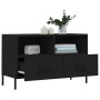 Mueble para TV madera contrachapada negro 80x36x50 cm en Muebles TV | Comprar online en Foru.es