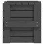 Caja de almacenaje madera maciza de pino gris 58x40,5x42 cm de vidaXL, Cestas para almacenaje - Ref: Foro24-824995, Precio: 6...