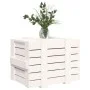 Caja de almacenaje madera maciza de pino blanca 58x40,5x42 cm de vidaXL, Cestas para almacenaje - Ref: Foro24-824994, Precio:...