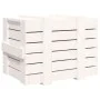 Caja de almacenaje madera maciza de pino blanca 58x40,5x42 cm de vidaXL, Cestas para almacenaje - Ref: Foro24-824994, Precio:...