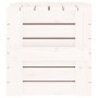 Caja de almacenaje madera maciza de pino blanca 58x40,5x42 cm de vidaXL, Cestas para almacenaje - Ref: Foro24-824994, Precio:...