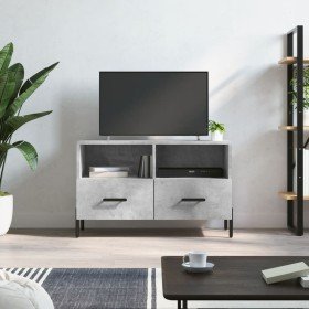 Mueble para TV madera contrachapada gris hormigón 80x36x50 cm en Muebles TV | Comprar online en Foru.es