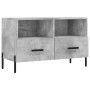 Mueble para TV madera contrachapada gris hormigón 80x36x50 cm en Muebles TV | Comprar online en Foru.es