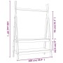 Perchero de madera maciza de pino 100x45,5x150 cm de vidaXL, Percheros para sombreros y abrigos - Ref: Foro24-824988, Precio:...