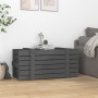 Caja de almacenaje madera maciza de pino gris 91x40,5x42 cm de vidaXL, Cestas para almacenaje - Ref: Foro24-825000, Precio: 9...