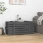 Caja de almacenaje madera maciza de pino gris 91x40,5x42 cm de vidaXL, Cestas para almacenaje - Ref: Foro24-825000, Precio: 9...