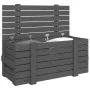 Caja de almacenaje madera maciza de pino gris 91x40,5x42 cm de vidaXL, Cestas para almacenaje - Ref: Foro24-825000, Precio: 9...