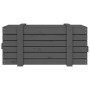 Caja de almacenaje madera maciza de pino gris 91x40,5x42 cm de vidaXL, Cestas para almacenaje - Ref: Foro24-825000, Precio: 9...