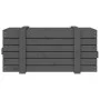 Caja de almacenaje madera maciza de pino gris 91x40,5x42 cm de vidaXL, Cestas para almacenaje - Ref: Foro24-825000, Precio: 9...