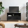 Mueble para TV madera contrachapada negro 80x36x50 cm en Muebles TV | Comprar online en Foru.es