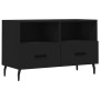 Mueble para TV madera contrachapada negro 80x36x50 cm en Muebles TV | Comprar online en Foru.es