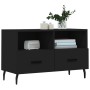 Mueble para TV madera contrachapada negro 80x36x50 cm en Muebles TV | Comprar online en Foru.es