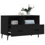 Mueble para TV madera contrachapada negro 80x36x50 cm en Muebles TV | Comprar online en Foru.es