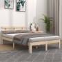 Estructura de cama madera maciza 120x200 cm de vidaXL, Camas y somieres - Ref: Foro24-814749, Precio: 112,94 €, Descuento: %