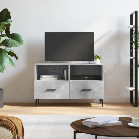 Mueble para TV madera contrachapada gris hormigón 80x36x50 cm en Muebles TV | Comprar online en Foru.es