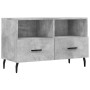 Mueble para TV madera contrachapada gris hormigón 80x36x50 cm en Muebles TV | Comprar online en Foru.es