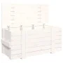Caja de almacenaje madera maciza de pino blanco 91x40,5x42 cm de vidaXL, Cestas para almacenaje - Ref: Foro24-824999, Precio:...