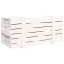 Caja de almacenaje madera maciza de pino blanco 91x40,5x42 cm de vidaXL, Cestas para almacenaje - Ref: Foro24-824999, Precio:...