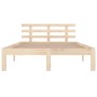 Estructura de cama madera maciza 120x200 cm de vidaXL, Camas y somieres - Ref: Foro24-814749, Precio: 112,94 €, Descuento: %