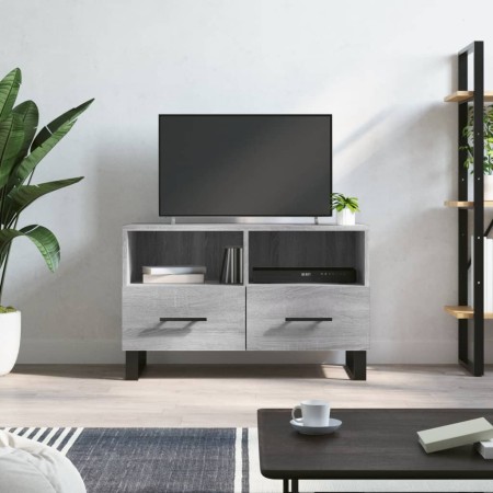 Mueble de TV madera de ingeniería gris Sonoma 80x36x50 cm en Muebles TV | Comprar online en Foru.es
