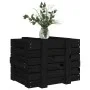 Caja de almacenaje madera maciza de pino negra 58x40,5x42 cm de vidaXL, Cestas para almacenaje - Ref: Foro24-824997, Precio: ...