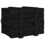 Caja de almacenaje madera maciza de pino negra 58x40,5x42 cm de vidaXL, Cestas para almacenaje - Ref: Foro24-824997, Precio: ...
