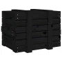 Caja de almacenaje madera maciza de pino negra 58x40,5x42 cm de vidaXL, Cestas para almacenaje - Ref: Foro24-824997, Precio: ...