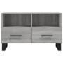 Mueble de TV madera de ingeniería gris Sonoma 80x36x50 cm en Muebles TV | Comprar online en Foru.es