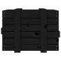 Caja de almacenaje madera maciza de pino negra 58x40,5x42 cm de vidaXL, Cestas para almacenaje - Ref: Foro24-824997, Precio: ...