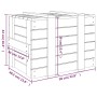 Caja de almacenaje madera maciza de pino negra 58x40,5x42 cm de vidaXL, Cestas para almacenaje - Ref: Foro24-824997, Precio: ...
