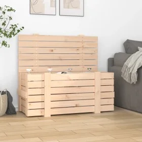 Caja de almacenaje madera maciza de pino 91x40,5x42 cm de vidaXL, Cestas para almacenaje - Ref: Foro24-824998, Precio: 81,20 ...